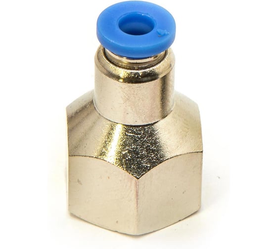 Пневмофитинг цанговый прямой с внутренней резьбой HIMPT PCF 4-02 (R1/4) 10 шт 00-00026446