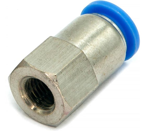 Пневмофитинг цанговый прямой с внутренней резьбой HIMPT PCF 8-М8х1 10 шт 00-00026466