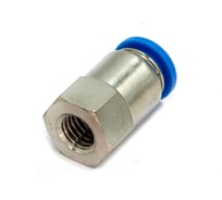 Пневмофитинг цанговый прямой с внутренней резьбой HIMPT PCF 10-М10х1.5 10 шт 00-00026477