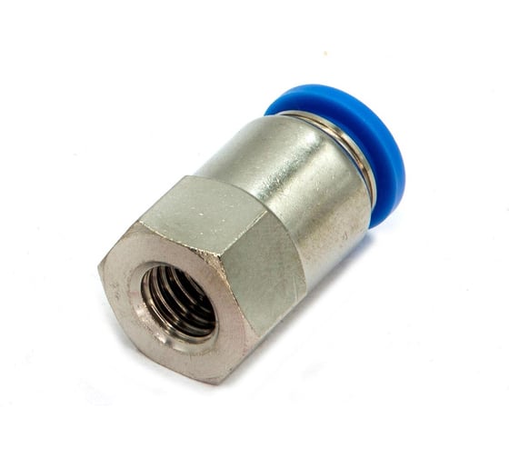 Пневмофитинг цанговый прямой с внутренней резьбой HIMPT PCF 10-М10х1.5 10 шт 00-00026477