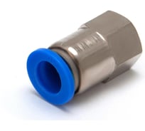 Пневмофитинг цанговый прямой с внутренней резьбой HIMPT PCF 10-02 (R1/4) 10 шт 00-00026474