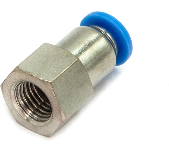 Пневмофитинг цанговый прямой с внутренней резьбой HIMPT PCF 4-М8х1 10 шт 00-00026449