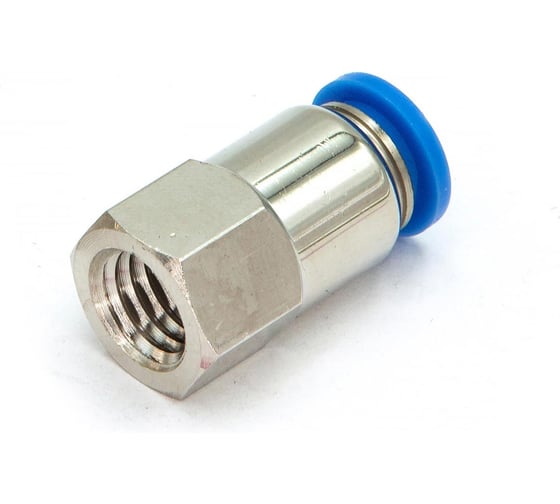 Пневмофитинг цанговый прямой с внутренней резьбой HIMPT PCF 8-М10х1.5 10 шт 00-00026467