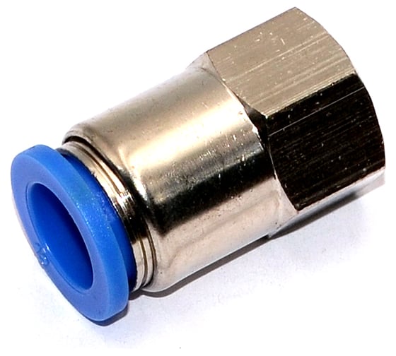 Пневмофитинг цанговый прямой с внутренней резьбой HIMPT PCF 12-02 (R1/4) 10 шт 00-00026483