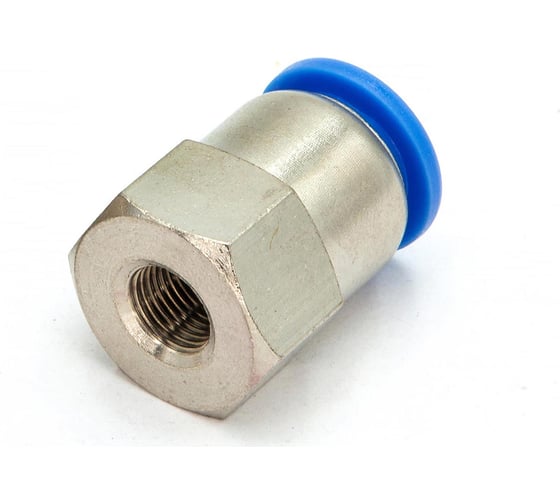 Пневмофитинг цанговый прямой с внутренней резьбой HIMPT PCF 12-01 (R1/8) 10 шт 00-00026482