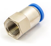 Пневмофитинг цанговый прямой с внутренней резьбой HIMPT PCF 12-03 (R3/8) 10 шт 00-00026484