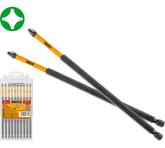 Набор ударных бит INGCO PH1 10 шт 250 мм INDUSTRIAL SDBIM11PH1103