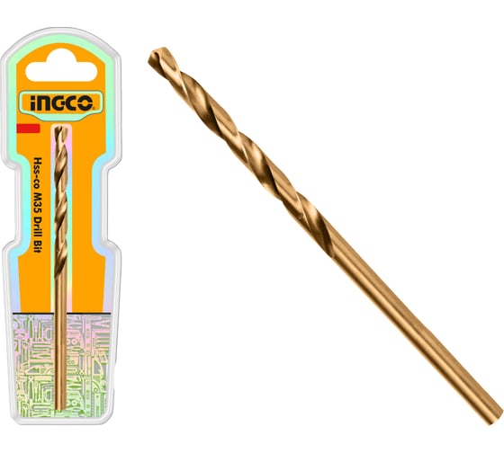 Сверло по металлу INGCO M35 HSS-Со 16 мм INDUSTRIAL DBT01130161