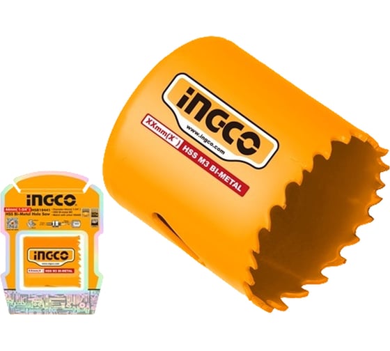 Коронка биметаллическая по металлу INGCO 44 мм HSB10441