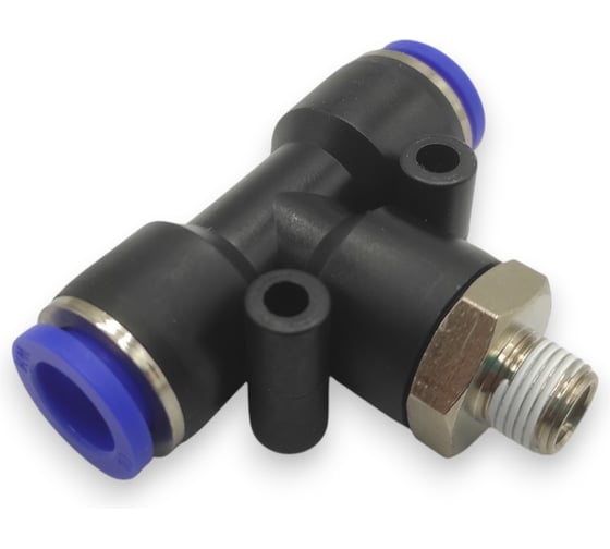 Фитинг-тройник Контактная Механика 1/8, трубка 10мм KZPB10-01P