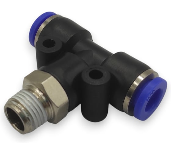 Фитинг-тройник Контактная Механика 1/8, трубка 6мм KZPB06-01P