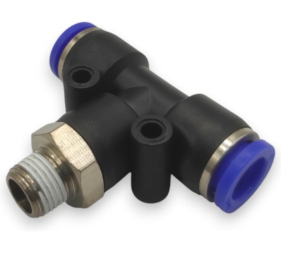 Фитинг-тройник Контактная Механика 1/8, трубка 8мм KZPB08-01P