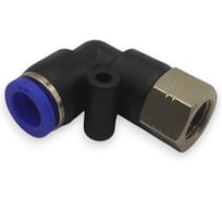 Фитинг цанговый угловой Контактная Механика G1/4, трубка 8мм KZPLF08-02G