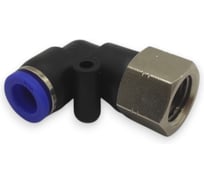 Фитинг цанговый угловой Контактная Механика 1/4, трубка 8мм KZPLF08-02P