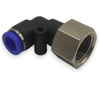 Фитинг цанговый угловой Контактная Механика 3/8, трубка 8мм KZPLF08-03P