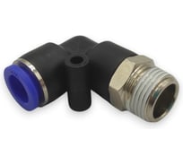 Фитинг цанговый угловой Контактная Механика 3/8, трубка 10мм KZPL10-03P