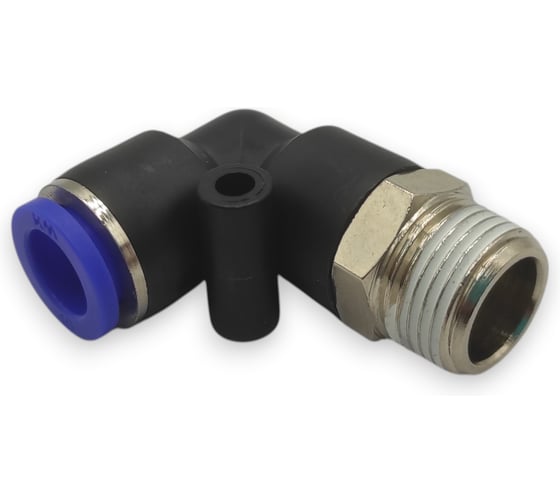 Фитинг цанговый угловой Контактная Механика 3/8, трубка 10мм KZPL10-03P