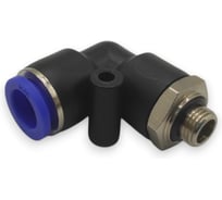 Фитинг цанговый угловой Контактная Механика G1/8, трубка 10мм KZPL10-01G