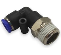 Фитинг цанговый угловой Контактная Механика 3/8, трубка 8мм KZPL08-03P