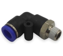 Фитинг цанговый угловой Контактная Механика 1/8, трубка 8мм KZPL08-01P