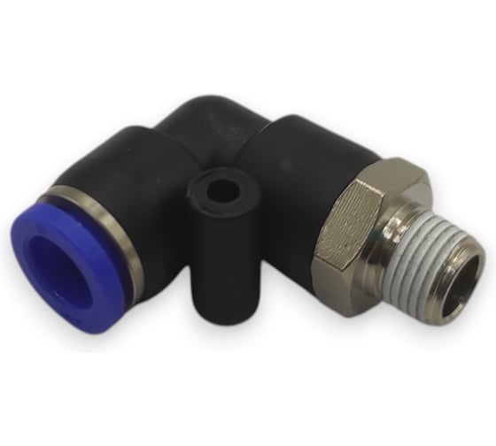 Фитинг цанговый угловой Контактная Механика 1/8, трубка 8мм KZPL08-01P