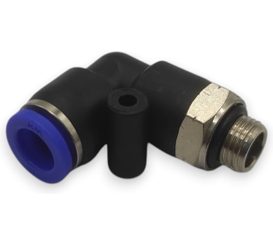 Фитинг цанговый угловой Контактная Механика G1/8, трубка 8мм KZPL08-01G