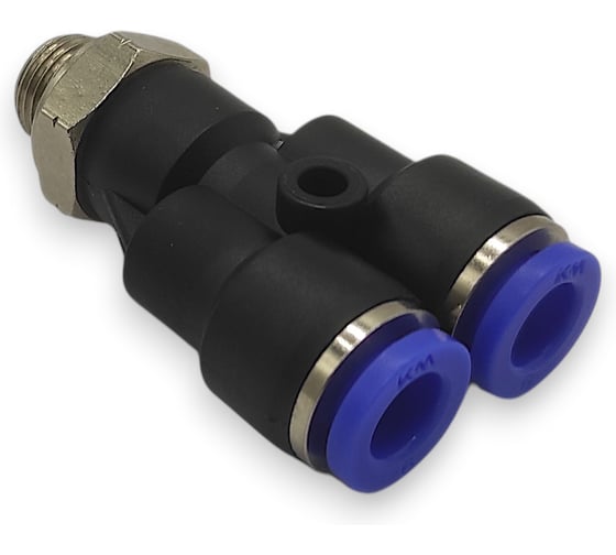 Тройник Контактная Механика Y-образный трубка 6мм, G1/8 KZPWT06-01G