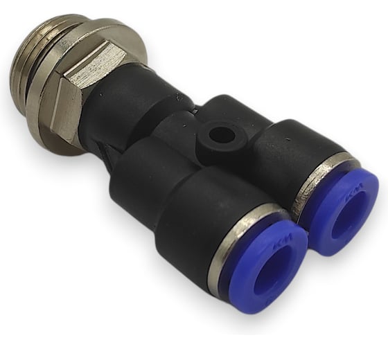 Тройник Контактная Механика Y-образный трубка 6мм, G3/8 KZPWT06-03G