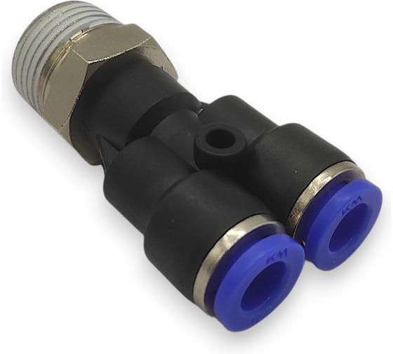 Тройник Контактная Механика Y-образный трубка 6мм, 3/8 KZPWT06-03P