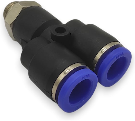 Тройник Контактная Механика Y-образный трубка 8мм, G1/8 KZPWT08-01G