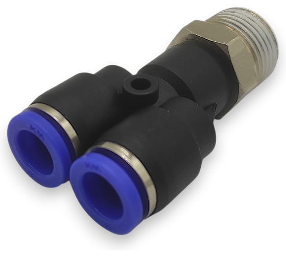 Тройник Контактная Механика Y-образный трубка 8мм, 3/8 KZPWT08-03P