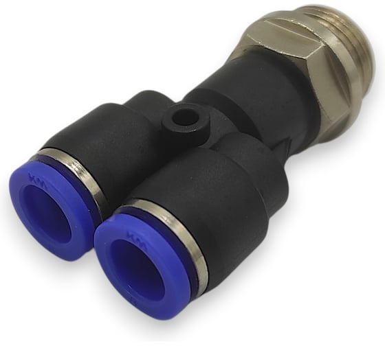 Тройник Контактная Механика Y-образный трубка 8мм, G3/8 KZPWT08-03G