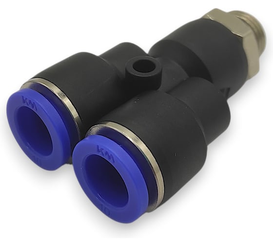 Тройник Контактная Механика Y-образный трубка 10мм, G1/4 KZPWT10-02G