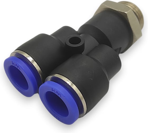 Тройник Контактная Механика Y-образный трубка 10мм, G3/8 KZPWT10-03G