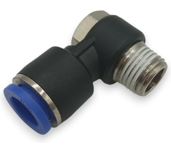 Фитинг угловой Контактная Механика трубка 10мм, 1/4 KZPH10-02P 1