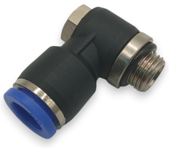Фитинг угловой Контактная Механика трубка 8мм, G1/8 KZPH08-01G
