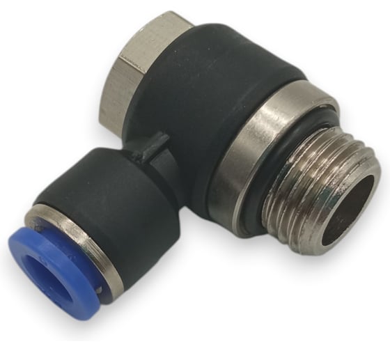 Фитинг угловой Контактная Механика трубка 6мм, G1/4 KZPH06-02G