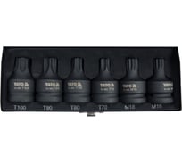 Набор ударных головок YATO 3/4 дюйма TORX/SPLINE из 6 штук YT-10653