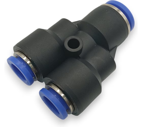 Тройник Контактная Механика переходник Y-образный, трубка 10-8мм KZPW10-08