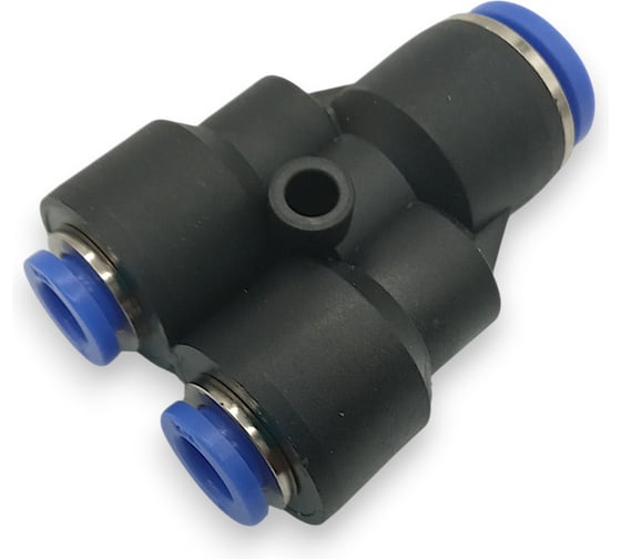 Тройник Контактная Механика переходник Y-образный, трубка 10-6мм KZPW10-06