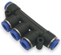 Фитинг пятерик Контактная Механика трубка 6мм KZPK06