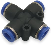 Фитинг четверик Контактная Механика трубка 6мм KZPZA06