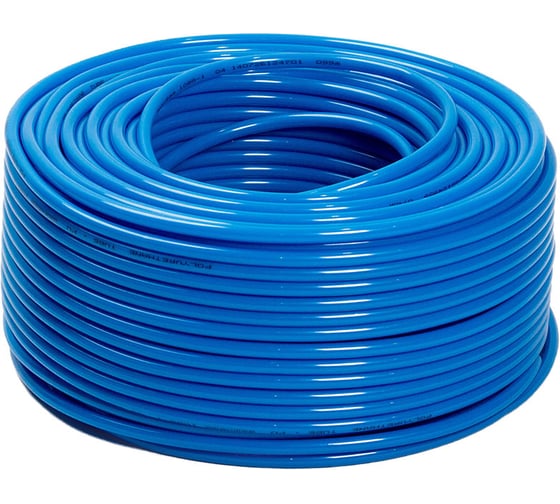 Пневмотрубка полиуретановая HIMPT 50 м PU98 8х6 мм (10 атм, голубая) Китай 00-00023658