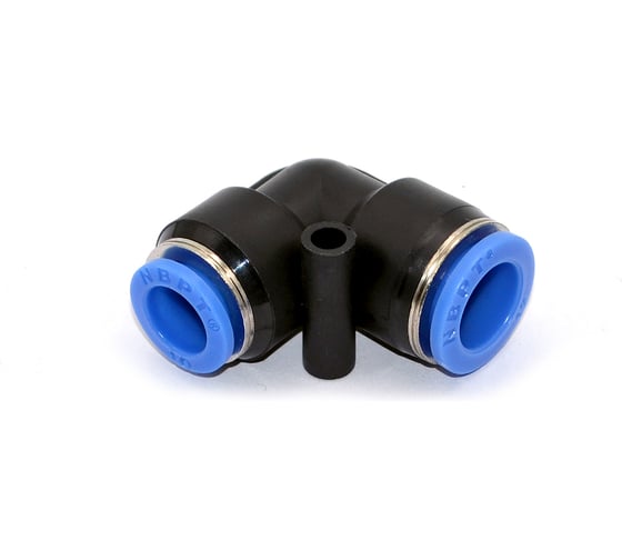 Фитинг пневматический цанговый пластиковый Г-образный HIMPT PUL 12-10 5 шт 00-00026504