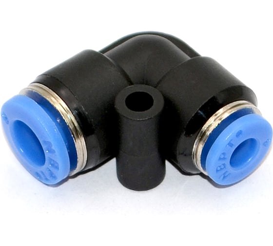 Фитинг пневматический цанговый пластиковый Г-образный HIMPT PUL 6-4 10 шт 00-00026500