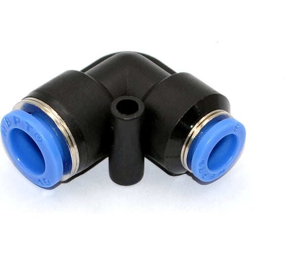 Фитинг пневматический цанговый пластиковый Г-образный HIMPT PUL 10-8 10 шт 00-00026503