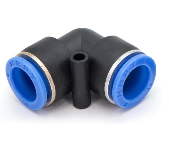 Фитинг пневматический цанговый пластиковый Г-образный HIMPT PUL 14 5 шт 00-00026497