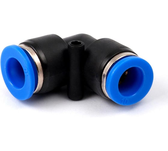 Фитинг пневматический цанговый пластиковый Г-образный HIMPT PUL 10 10 шт 00-00026495