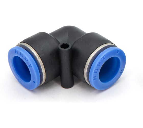 Фитинг пневматический цанговый пластиковый Г-образный HIMPT PUL 15 5 шт 00-00026498