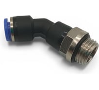 Фитинг цанговый угловой Контактная Механика 45,трубка 6мм, G1/4 KPL45 06-02G